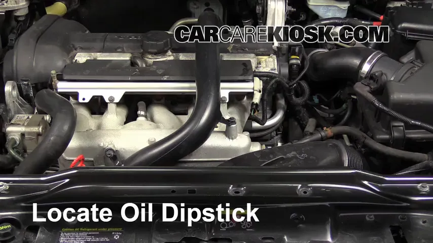 2008 Volvo S60 2.5T 2.5L 5 Cyl. Turbo Oil Check Oil Level